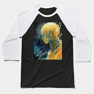 Yellow angel titan alien in outer space Baseball T-Shirt